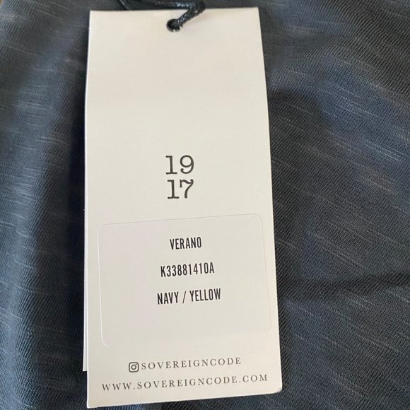 Sovereign Code Tie Dye Tank Top Men's Medium Grey White Yellow Athletic Fit New - Picture 9 of 11